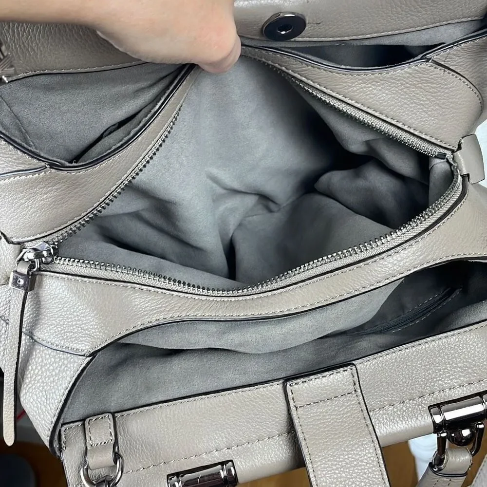 Vince Camuto Carla Grey Multi Snake Satchel